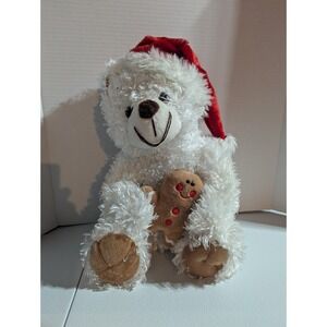 Dan Dee 14" Collectors Gingerbread Scented Plush Bear White Teddy
